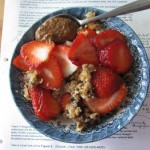 Strawberries up the ...