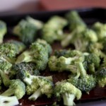Baked Chicken Meatballs with Roasted Broccoli