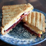Apple and Cheddar Panini with Cherry Glaze