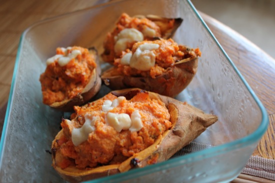 Twice Baked Sweet Potatoes | Jessie @ The Happiness in Health